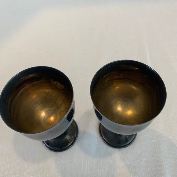 Reed &‎ Barton unpolished silver goblets - Picture 3 of 10